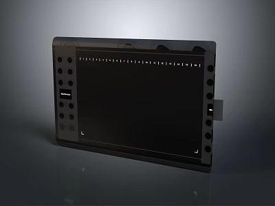 Sleek Modern Office Appliance With Control Panel And Digital Display For Workspace 3d model