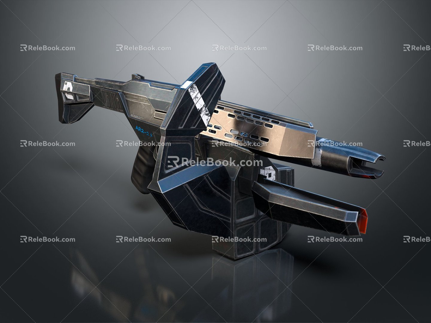 Modern Gun Sci-Fi Firearms Sci-Fi Game Gun Games Firearms Game Gun 3d model