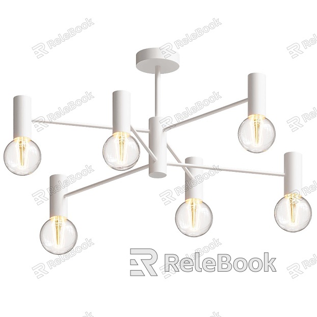 chandelier multi-head white chandelier 18w model