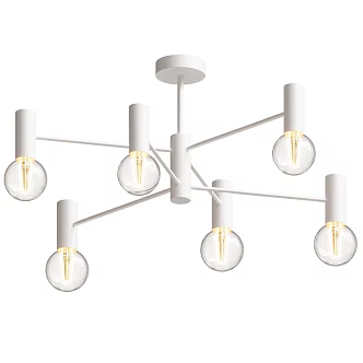 chandelier multi-head white chandelier 18w 3d model