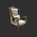 Classical Sofa Set With Ornate Carving Beige Upholstery Gold Accent Armrest Legs And Cushion