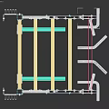 Yellow Sports Equipment With Multiple Horizontal Bars And Grip Handles For Fitness Training