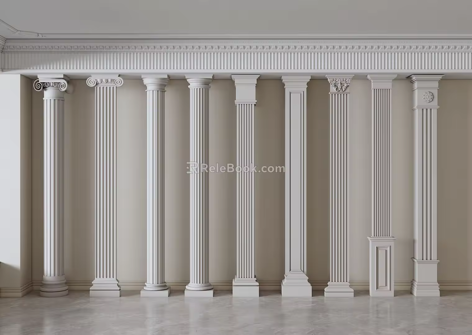 Jane's Roman Column 3d model