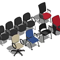 Stylish Single Chairs In Various Colors With Metal Frames And Comfortable Seats