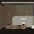 Modern Front Desk 3d model