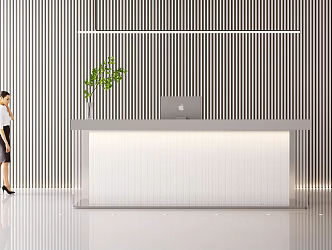 Reception desk Reception desk Reception desk Shop Cashier Reception desk Beauty Salon 3d model