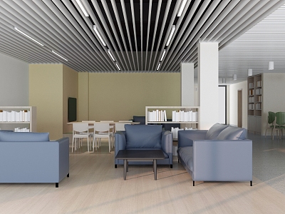 Activity room for the elderly Pension space Chess and card room Leisure room Nursing home 3d model