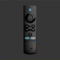 Black LG Remote Control With Circular Buttons And Colorful Function Keys
