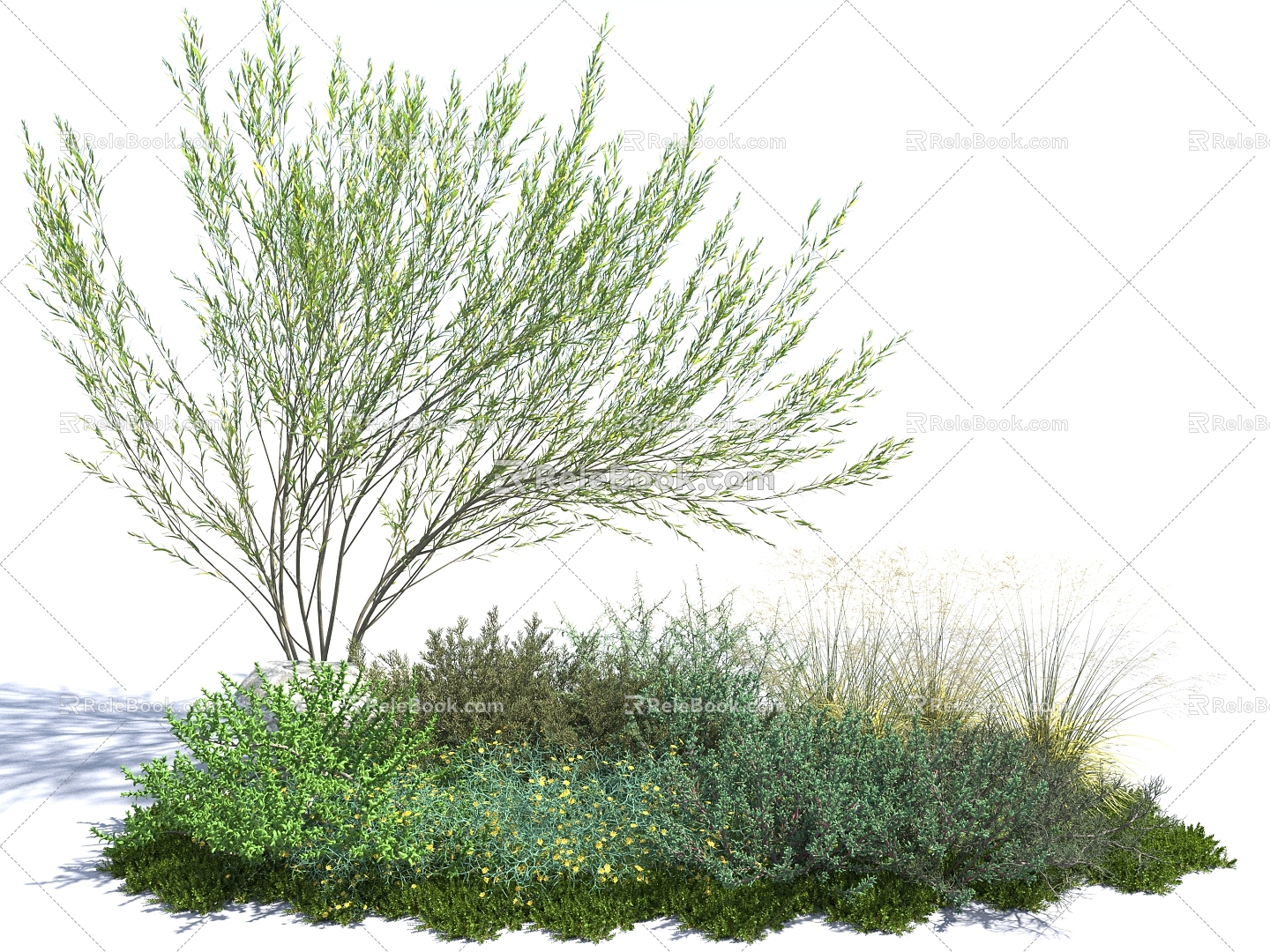 plant bushes 3d model