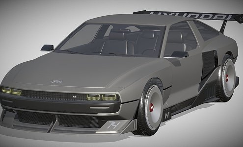 Hyundai N Vision 74 Car 3d model