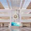 Spacious And Bright Hospital Outpatient Clinic Lobby With Comfortable Waiting Area