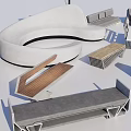 Leisure Chair Components With Various Designs And Different Style Parts On White Background