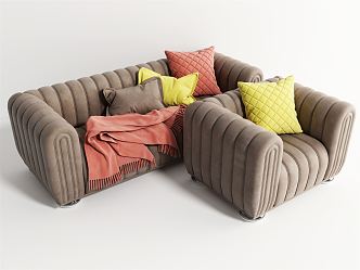 Modern Combination Sofa 3d model