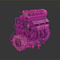 Engine Racing Engine Racing Engine Car Engine Car Engine Modern Vehicle 3d model