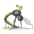 Amusement equipment slide 3d model