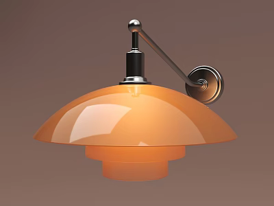 Middle style wall lamp 3d model