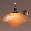Middle style wall lamp 3d model