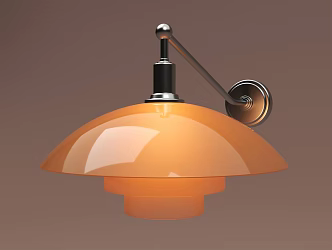 Middle style wall lamp 3d model