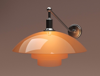 Middle style wall lamp 3d model