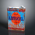 Rusty Vintage AMI-OIL Oil Can With Great Logo And Distressed Finish