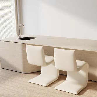 Modern table combination 3d model