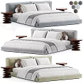 Modern Double Bed 3d model