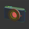 modern camera slr camera card machine camera 3d model