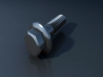 Durable Stainless Steel Hex Head Bolt For Professional Hardware Tools Applications 3d model