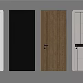Modern Hinged Doors With Different Colors And Various Panel Designs For Home 3d model