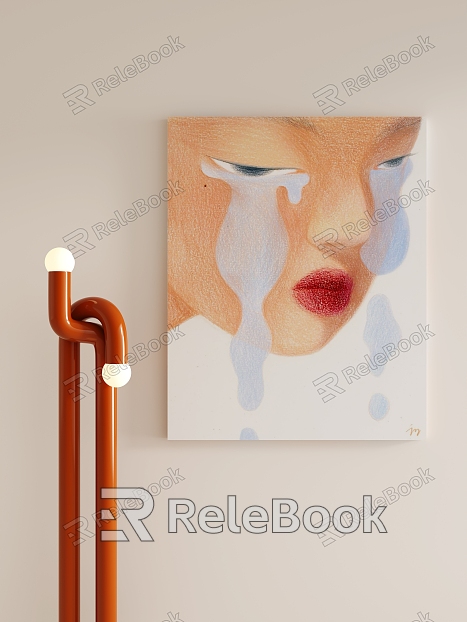 modern abstract painting model