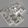 High End Modern Sofa And Coffee Table Set For Upscale Residential Full House Interior Design