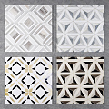 Modern Tile Stone Parquet Marble Parquet 3d model