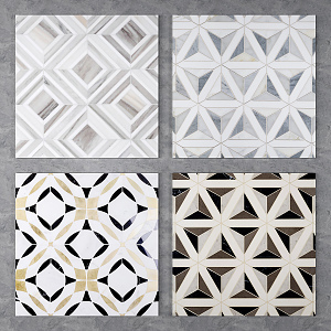 Modern Tile Stone Parquet Marble Parquet 3d model