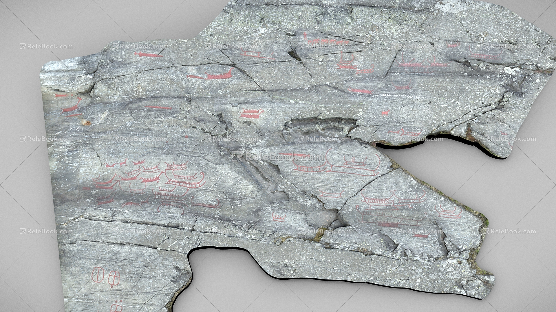 Stone Stone Rock Reef Boulders Cobblestone Terrain 3d model