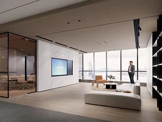 Modern Leisure Area Office 3d model