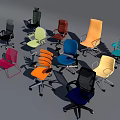 Modern Office Chairs with Various Colors and Stylish Ergonomic Designs
