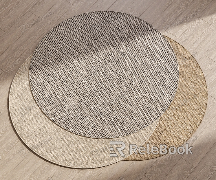 Modern Round Carpet model