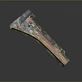 Realistic Airport Model With Runway Terminal Buildings Green Areas And Airplanes