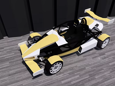 Hyundai Kart Car 3d model Hyundai Kart Car 3d model