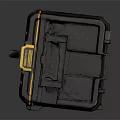 Heavy Duty Professional Hardware Toolbox with Secure Locks and Storage Compartments
