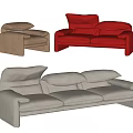 Cassina Maralunga Malarenga Sofa Single Double Multiplayer Sofa Combination 3d model