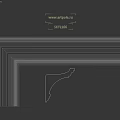 White Decorative Architectural Molding With Detailed Layered Structure For Interior Decoration