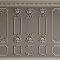 Classical Plaster Moldings Featuring Intricate Decorative Patterns for Wall Ceiling Decoration 3d model