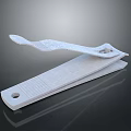 White Household Nail Clipper With Sleek Design Ergonomic Handle And Comfortable Grip