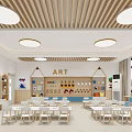 Modern Kindergarten Classroom Workshop 3d model