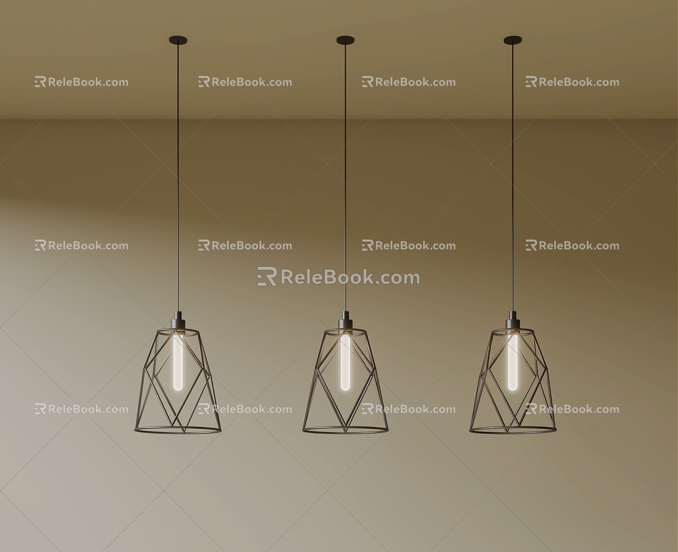 Minimalist Cream Wind Chandelier Dining Lamp model