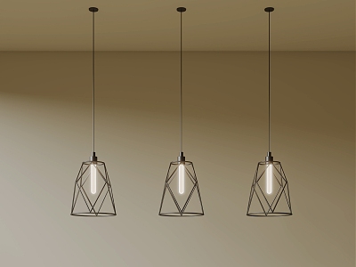 Minimalist Cream Wind Chandelier Dining Lamp model