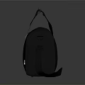 Dark Gray Duffel Bag With Top Handles Shoulder Strap And Zipper Design