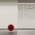 Modern venetian blinds dream curtain 3d model