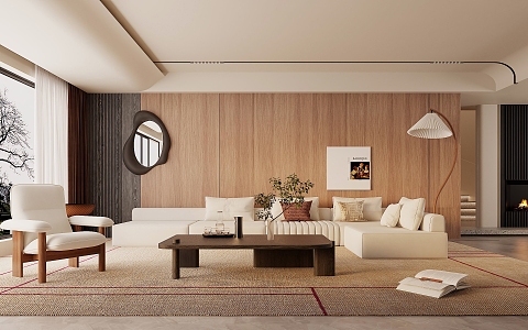 modern living room 3d model